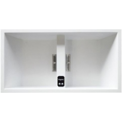Zlewozmywak Elleci Dogma 100 Electronic SIR Chromo KERATEK K96 WHITE EKD1009696ECRD